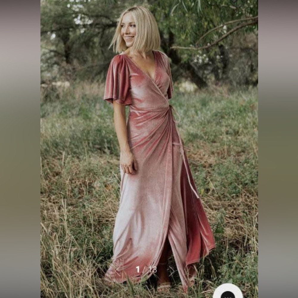 Velvet Bridesmaids Dress